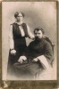 Воинова (Лаврова)Клавдия Яковлевна с мужем -священником Войска Донского Воиновым В.А. в слш.Михайловка, Сталинградской обл.