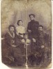 Cемья родственников Лукиных в Михайловке до репрессии 1930г.: Зоя Владимировна, мл.сын Володя, Карп Михайлович и сзади сын Александр с женой.