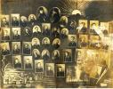 Выпускная фотография Уфимской духовной семинарии 1916 года. Николай Тихановский — во втором ряду, первое прямоугольное фото слева