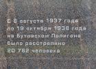 Бутовский полигон является крупнейшим местом массовых расстрелов и захоронений жертв сталинских репрессий в Московском регионе.
