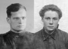 С женой рядовой Н. Паромова