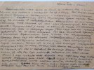 Открытка посланная из лагеря ( оборот). Адресована родителям (Косых Николаю Павловичу и Анне Ивановне). Июль 1940 г.