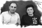Дзесов с Марией Урумовой, героиней повести "Хозяйка птичьего царства".