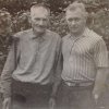 С тестем Гаевским Павлом Фомичем. П. Голицыно, 10.08.1957.