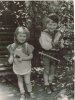 Мартьяновы Ольга и Саша . Ок. 1954 г. фото в лагерь отцу
