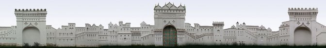 Палестинская стена Николо-Угрешского монастыря