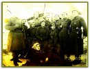 Георгий Александрович Перов среди боевых товарищей. В 16 лет на фронте.