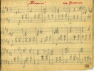 Нотный альбом. Рукопись. 1953, ОЛП "Заполярный" Речлага (пос. Воркута-Вом, Коми АССР). Изготовлен политзаключенной Маргаритой Николаевной Маньковской (1910-?) в лагере. М.Н. Маньковская, выпускница Харьковской консерватории, в октябре 1943 была приговорена к 15 годам каторжных работ.