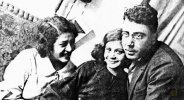 Семья ЧЕРКАССКИХ. Екатерина Христофоровна и Давид Генрихович с дочерью Нинелью. г. Краснодар, 30 марта 1937 г.