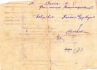 Справка об освобождении из лагеря в 1946 году. Обратная сторона.