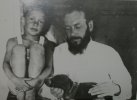 В.Я.Зазубрин с сыном Игорем ,1928 год    