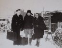 Журавлёв П.А. на Хуторе Галкина с сыном Родионом и дочерью Клавдией