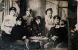 Ивлиев Г. И. Во время службы в Белой армии 1919г. Первый справа стоит в папахе.