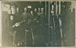 Заведующий Кемской электростанцией (КЭС) Яковлев В.В. стоит второй справа (июнь 1934)