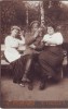 Слева направо: Г.В.и И.С.Сахаровы, Е.В.Огнева. Тесницкий лагерь, г. Тула, 1914 г.