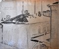 Куйбышев. Вид из окна уголка художника. 50-е годы