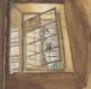 Лансере Николай Евгеньевич. Окно камеры. 1931–1932. Ленинград, Внутренняя тюрьма ПП ОГПУ