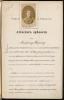 Первая страница аттестата зрелости, выданного А.Э. Вормсу в 1886 году. Источник: студенческое дело А.Э. Вормса, ЦГИА, ф. 418, оп. 300, дело 141 (копия предоставлена Г.Н. Рыженко)