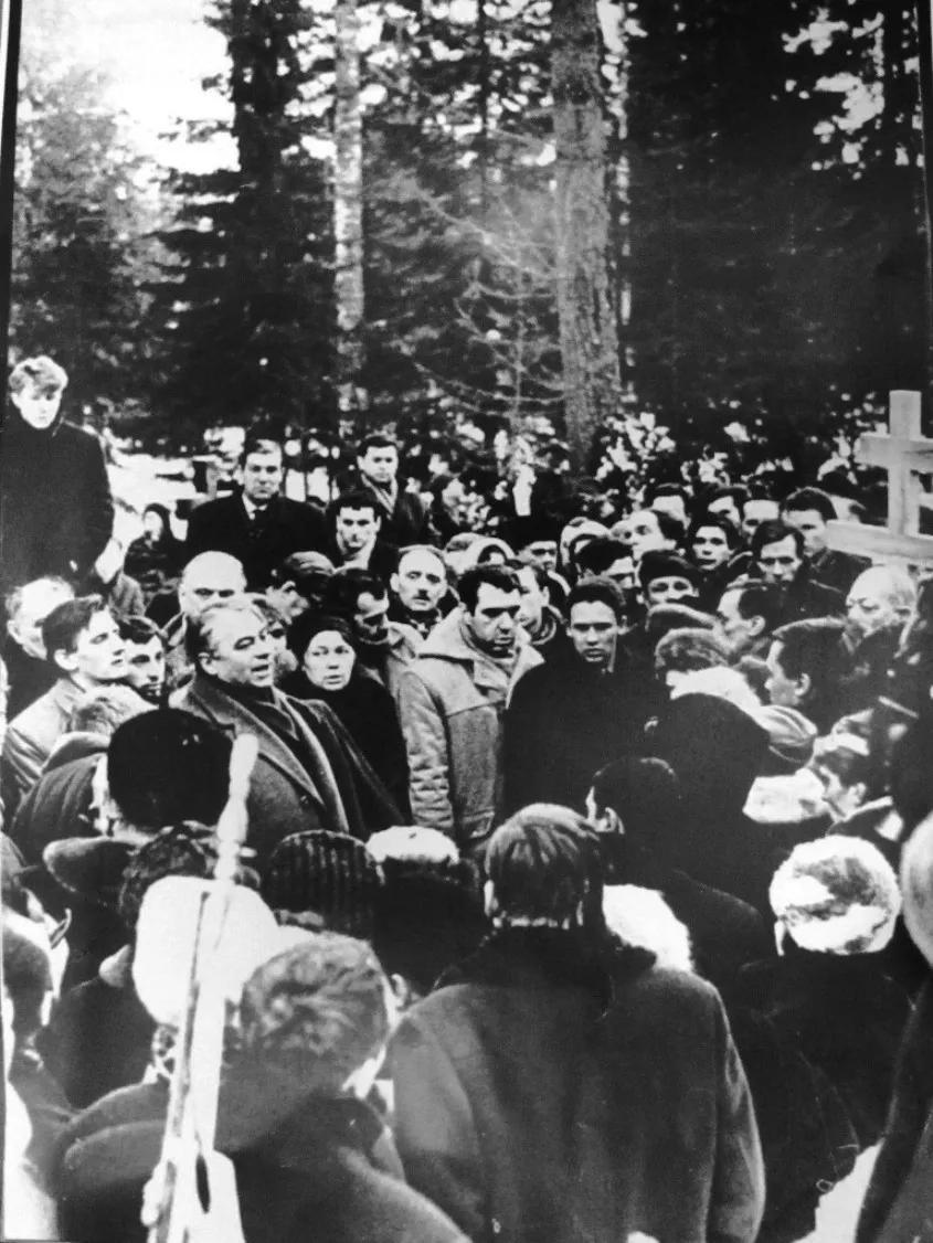 Похороны Ахматовой.