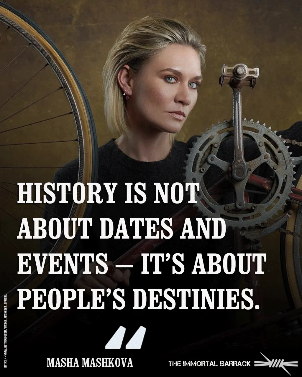 History is not about dates and events — it’s about people’s destinies.