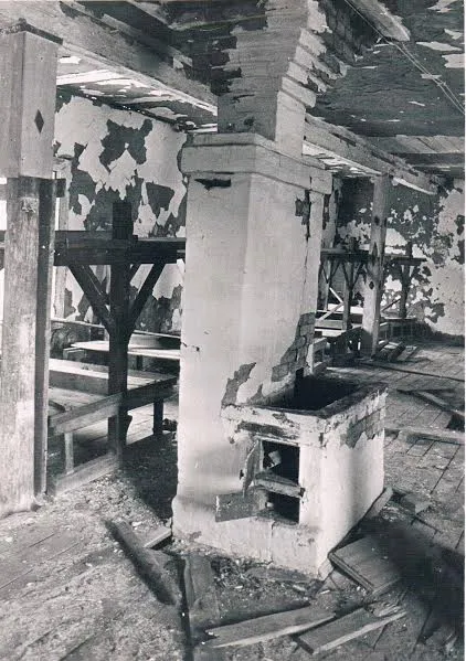 Печь в бараке