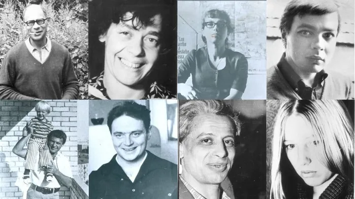 Константин Бабицкий, Лариса Богораз, Наталья Горбаневская, Вадим Делоне, Владимир Дремлюга, Павел Литвинов, Виктор Файнберг, Татьяна Баева