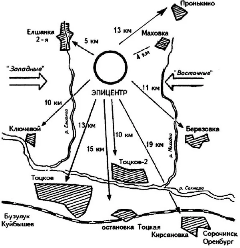 Тоцкий полигон, учения 14 сентября 1954 года