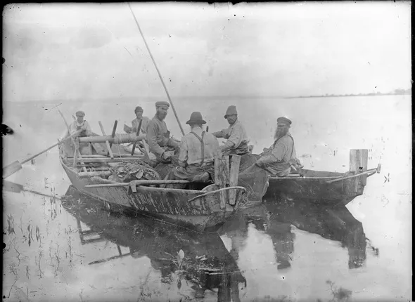 Михаил Смодор. Рыбаки Рыбной слободы. 1913. Предоставлено Костромской областной общественной краеведческой организацией «Костромская старина»