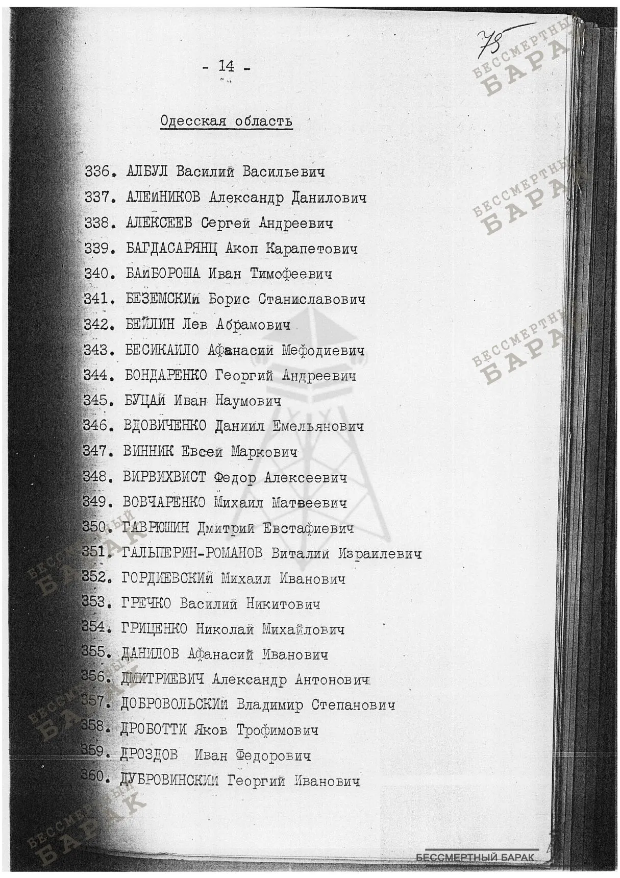 Сталинские списки: список лиц от 12 сентября 1938 года. Украинская ССР