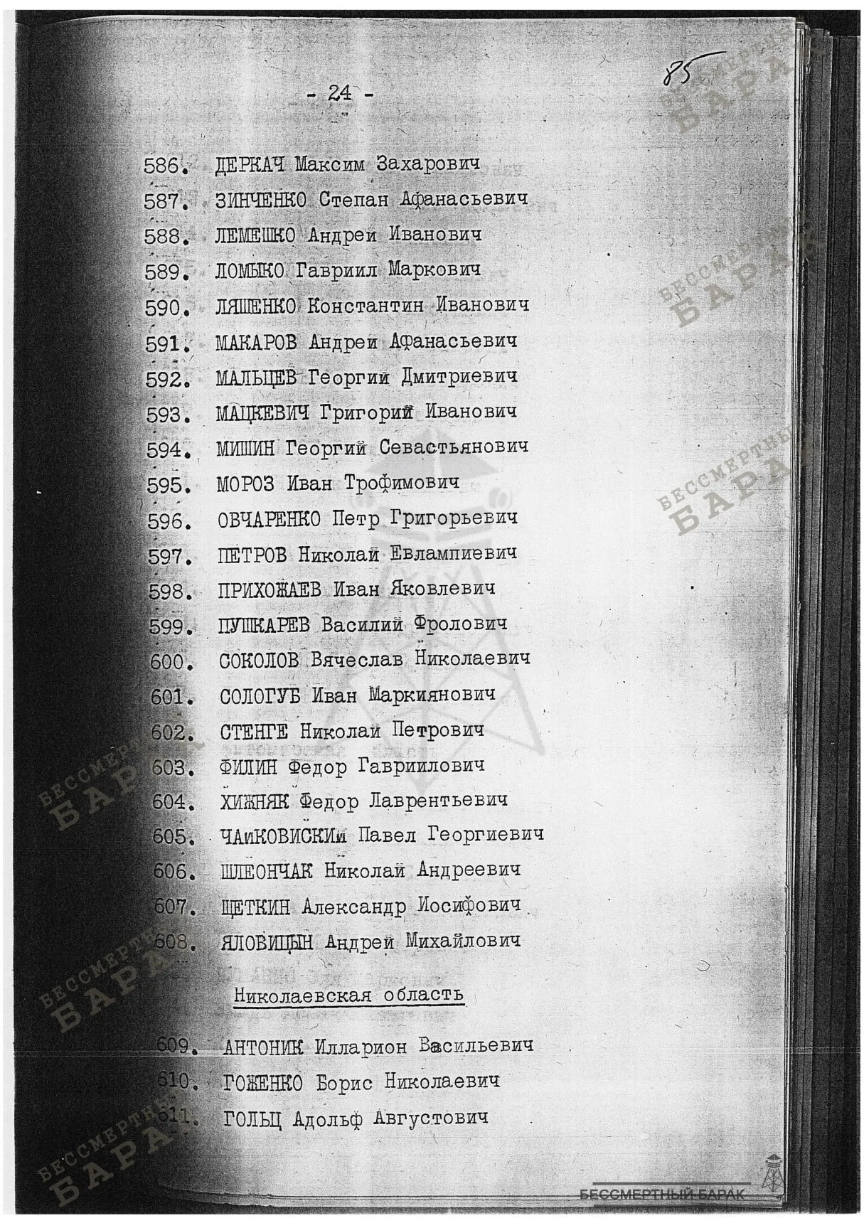 Сталинские списки: список лиц от 12 сентября 1938 года. Украинская ССР