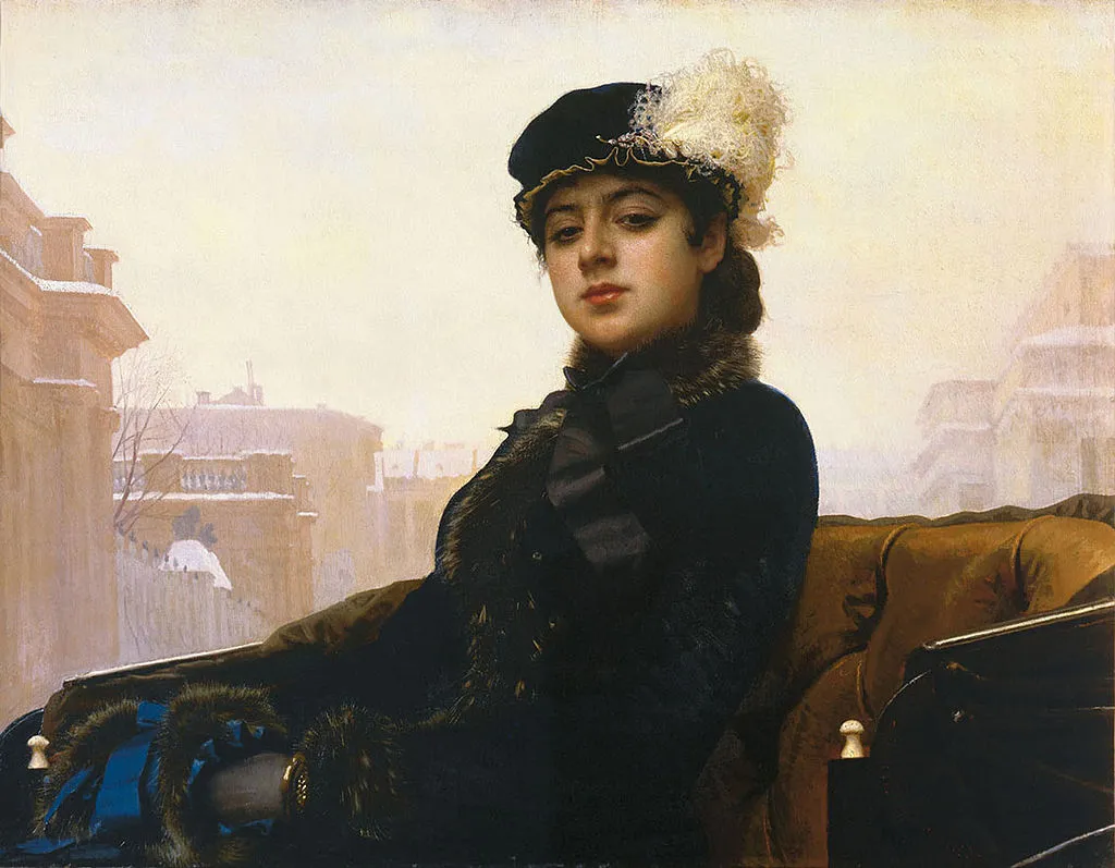 Ivan N. Kramskoy. Portrait of an Unknown Woman. 1883.