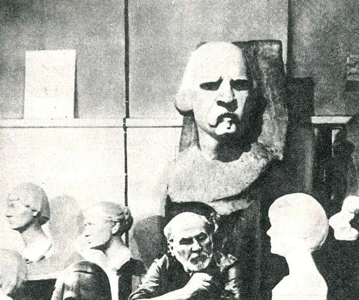 Федот Сучков (1915–1991). Арестован в 1942 году, осужден на десять лет исправительно-трудовых лагерей и трем годам ссылки в Красноярском крае. Реабилитирован в 1955 году. На фото: Федот Сучков. Источник: Панорама искусств. Выпуск 13. М.: Советский художник, 1990. Стр. 24